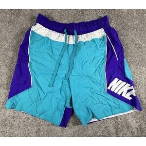 Nike men 2XL Throwback Retro Glanz Basketball Shorts Windbreaker